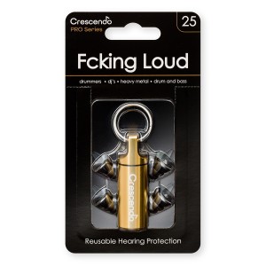 Crescendo Pro Fcking Loud 25 Hearing Protection